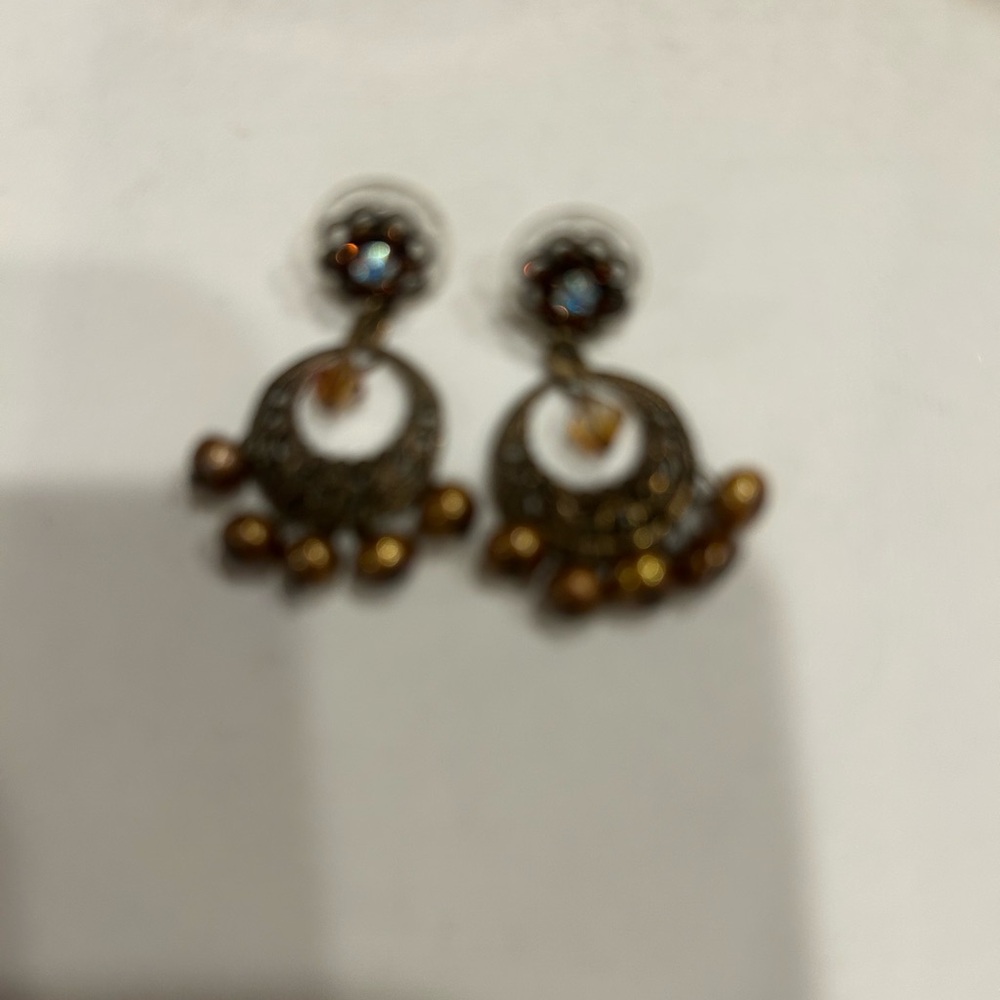 Elegant Bronze chandelier Earrings
